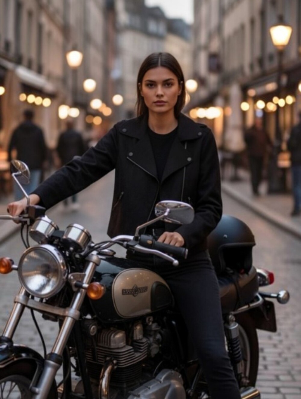 Chic Cropped Faux Suede Moto Jacket